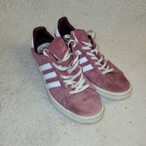Adidas‎ Campus Trace Scarlet Red Pink Suede Sneakers size 8
